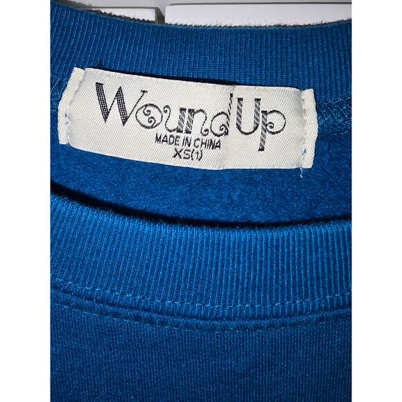 Wound Up “If You Can Be Anything Be Kind” Blue Sweatshirt - XS - Picture 12 of 12